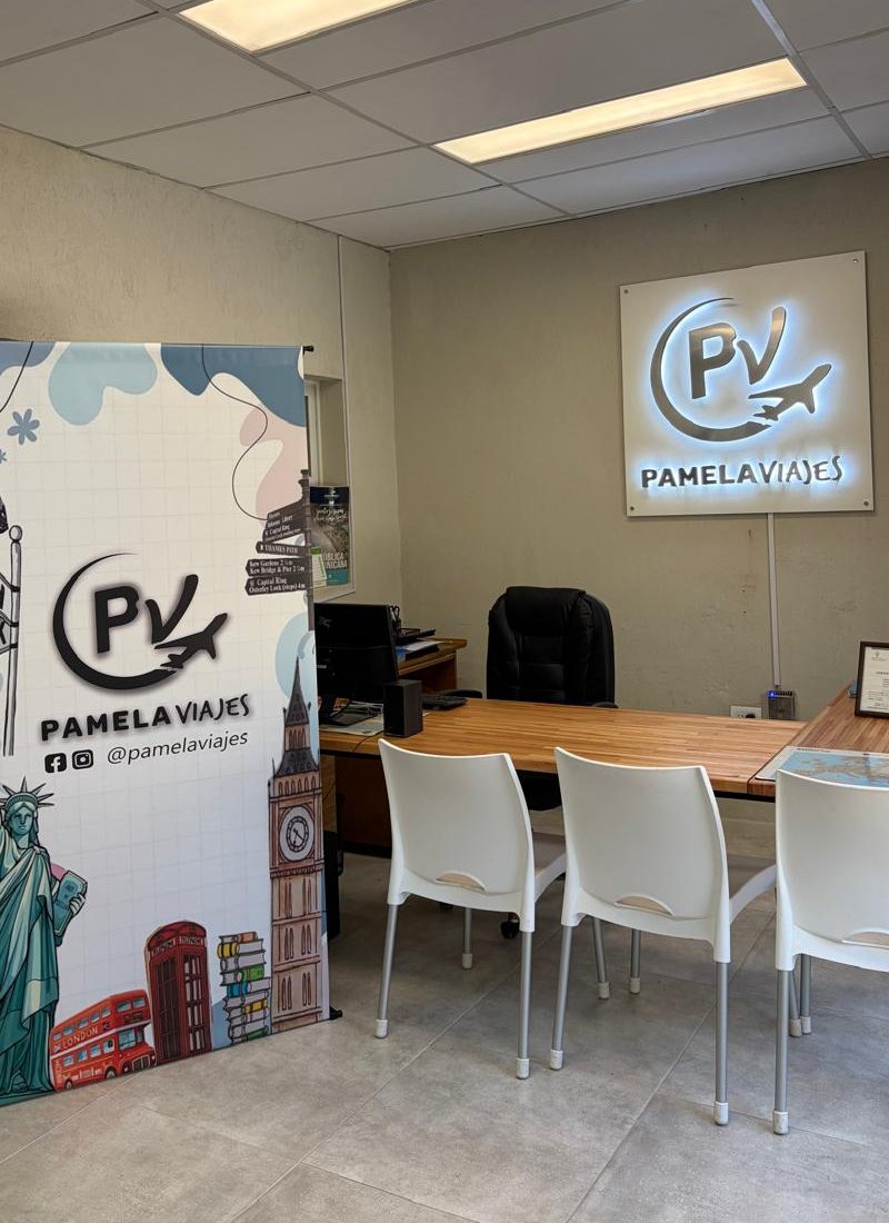 La oficina de Pamela Viajes EVT en Gallardo 181, Viedma